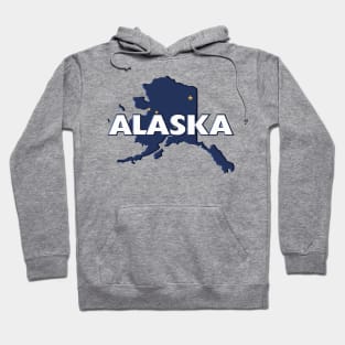 Alaska Colored State Print Hoodie